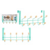 METAL HANGER 10 MINT WOODEN HOOKS 