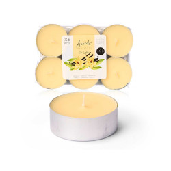 SET 6 TEA LIGHT MAXI 9 H VAINILLA