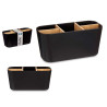 SQUARE ORGANISER 5 COMPARTMENTS BAMBOO BLACK