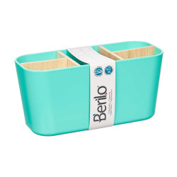 ORGANIZER OVALE 5 SCOMPARTI  BAMBÙ MENTA