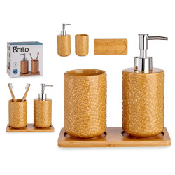 SET BAGNO CERAMICA 2 PEZZI CAMEL CON VASSOIO
