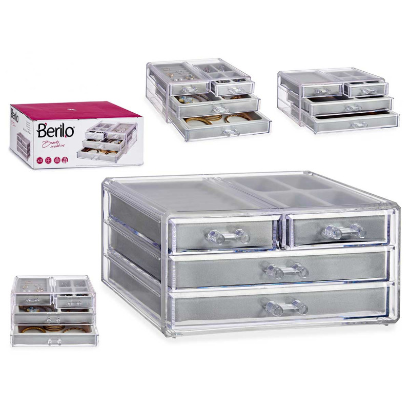 RECTANGULAR ACRYLIC ORGANIZING BOX DRAWERS