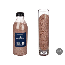 DECORATIVE SAND POT 1,2KG BROWN