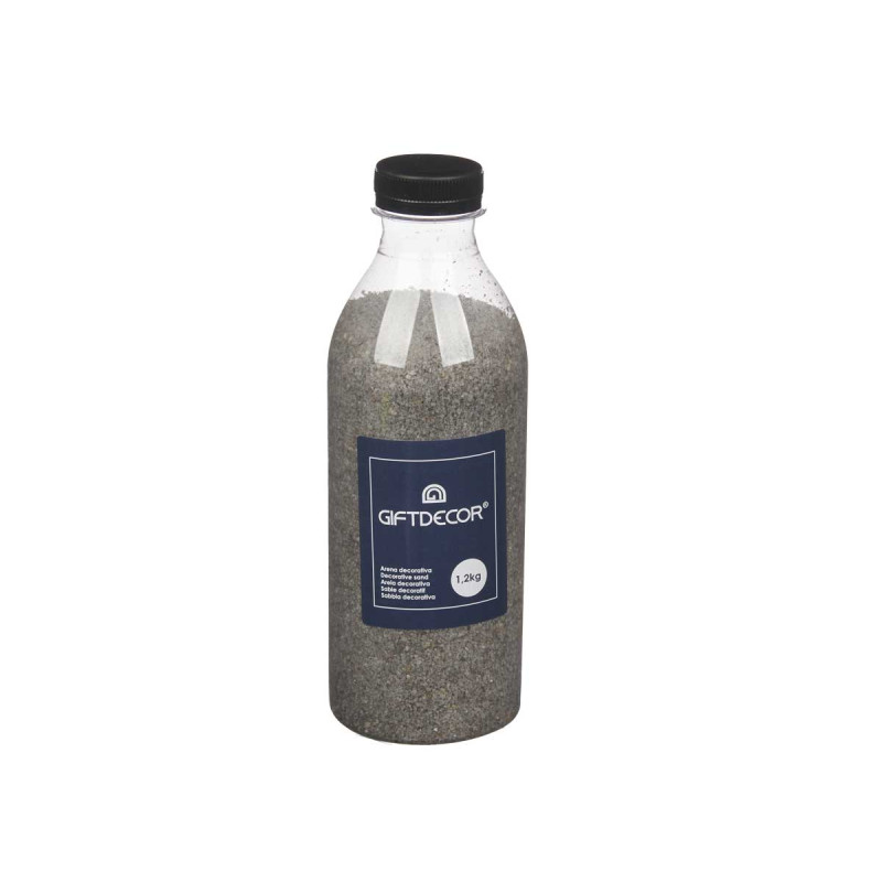 POT DE SABLE DÉCORATIF 1,2KG NOIR