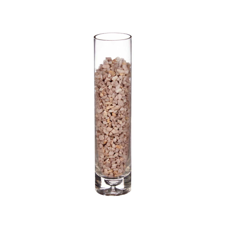 DECORATIVE STONE POT 1,2KG BROWN