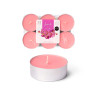 SET 6 TEA LIGHT MAXI 9 H ORCHIDEA