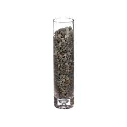 DECORATIVE STONE POT 1,2KG BLACK