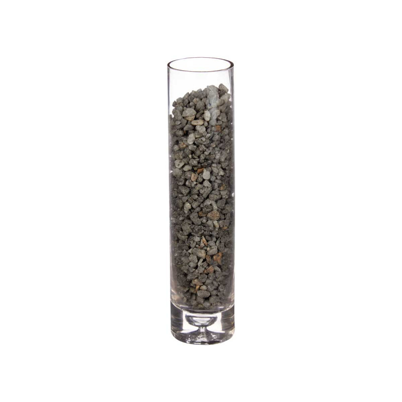 DECORATIVE STONE POT 1,2KG BLACK