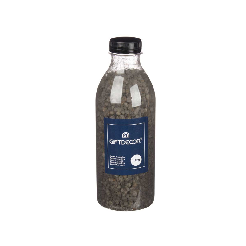 POT DE PIERRE DÉCORATIF 1,2KG NOIR