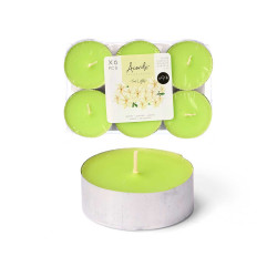 SET 6 TEA LIGHT MAXI 9 H JAZMIN
