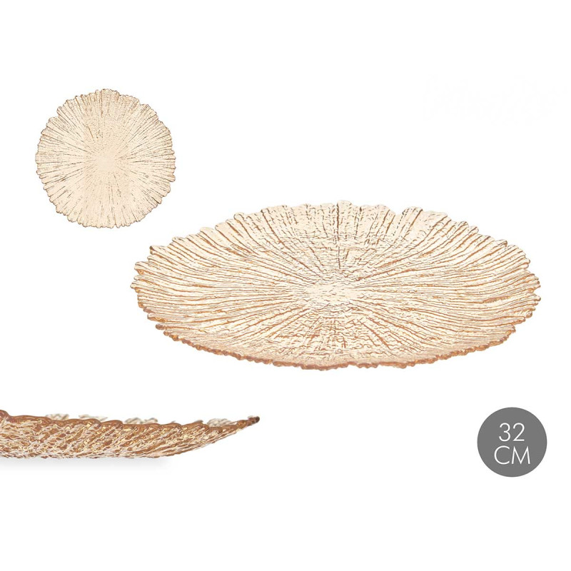 ASSIETTE DE PRÉSENTATION 32CM AMBRE