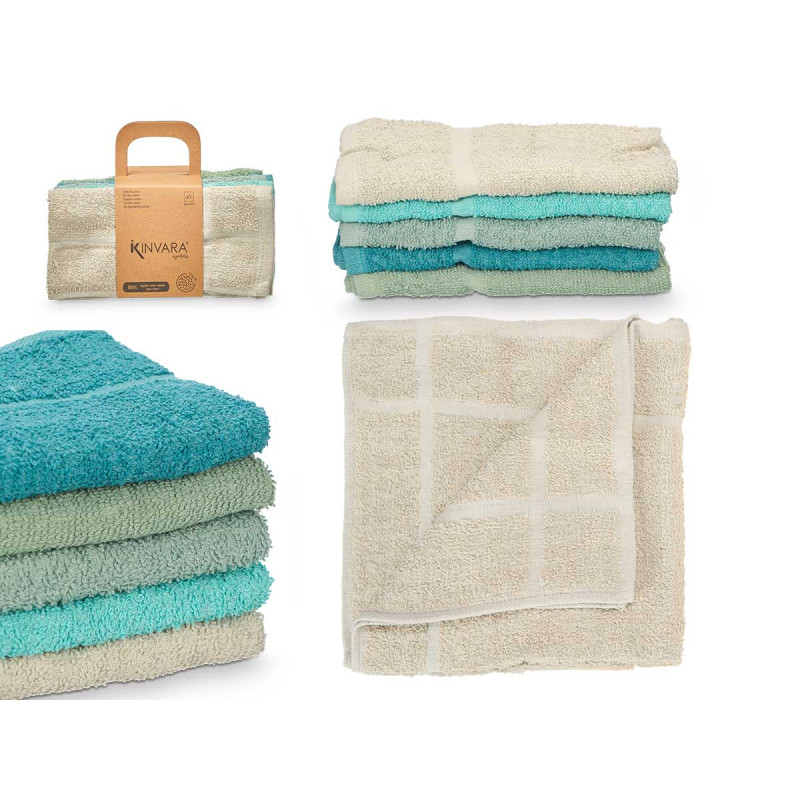 COTTON KITCHEN CLOTH 400GR 50X50CM ASSORT2 OCHRE