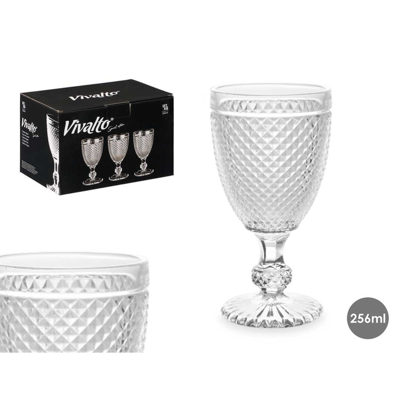 VERRE D´EAU DIAMANT TRANSPARENT 256 ML