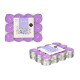 SET 24 TEA LIGHT 4 H LAVANDA
