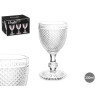 VERRE À VIN DIAMANT TRANSPARENT 330 ML