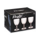 BICCHIERE DIAMANTE VINO TRASP PIEDE ANTRAC 330ML
