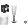 BICCHIERE DIAMANTE CHAMP TRASP PIEDE ANTRAC 185ML