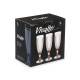 BICCHIERE DIAMANTE CHAMP TRASP PIEDE ANTRAC 185ML