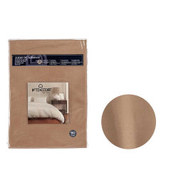 CONJ 3 LENÇÓIS 90CM CASTANHOS 