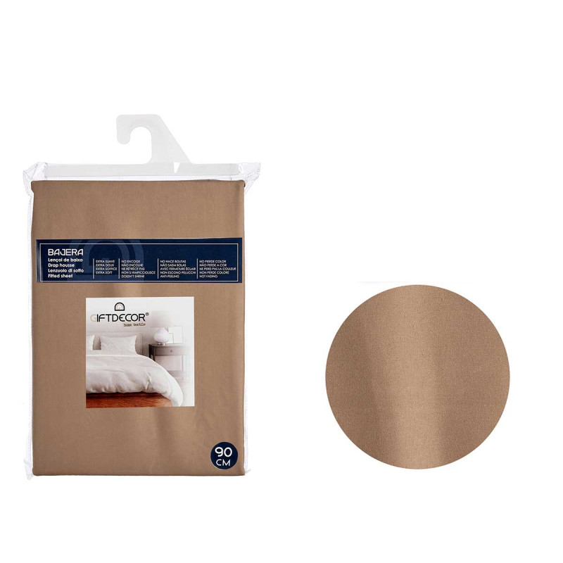 LENZUOLO DI SOTTO 90CM COLORE MARRONE