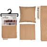 45X45CM PILLOW CASE WITH ZIP BEIGE 