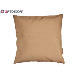 45X45CM PILLOW CASE WITH ZIP BEIGE 