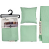 CAPA ALMOFADA COM FECHO 45X45CM VERDE 