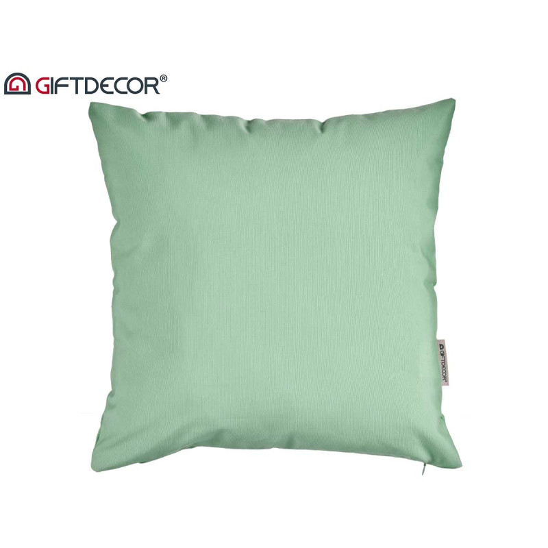 CAPA ALMOFADA COM FECHO 45X45CM VERDE 