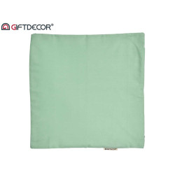 CAPA ALMOFADA COM FECHO 45X45CM VERDE 