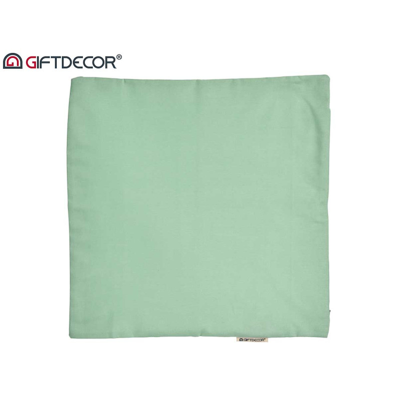 CAPA ALMOFADA COM FECHO 45X45CM VERDE 