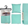 45X45CM PILLOW CASE WITH ZIP TURQUOISE 