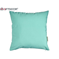 45X45CM PILLOW CASE WITH ZIP TURQUOISE 