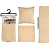60X60CM PILLOW CASE WITH ZIP ECRU 