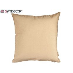 60X60CM PILLOW CASE WITH ZIP ECRU 