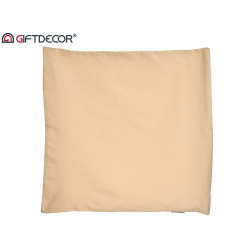 60X60CM PILLOW CASE WITH ZIP ECRU 
