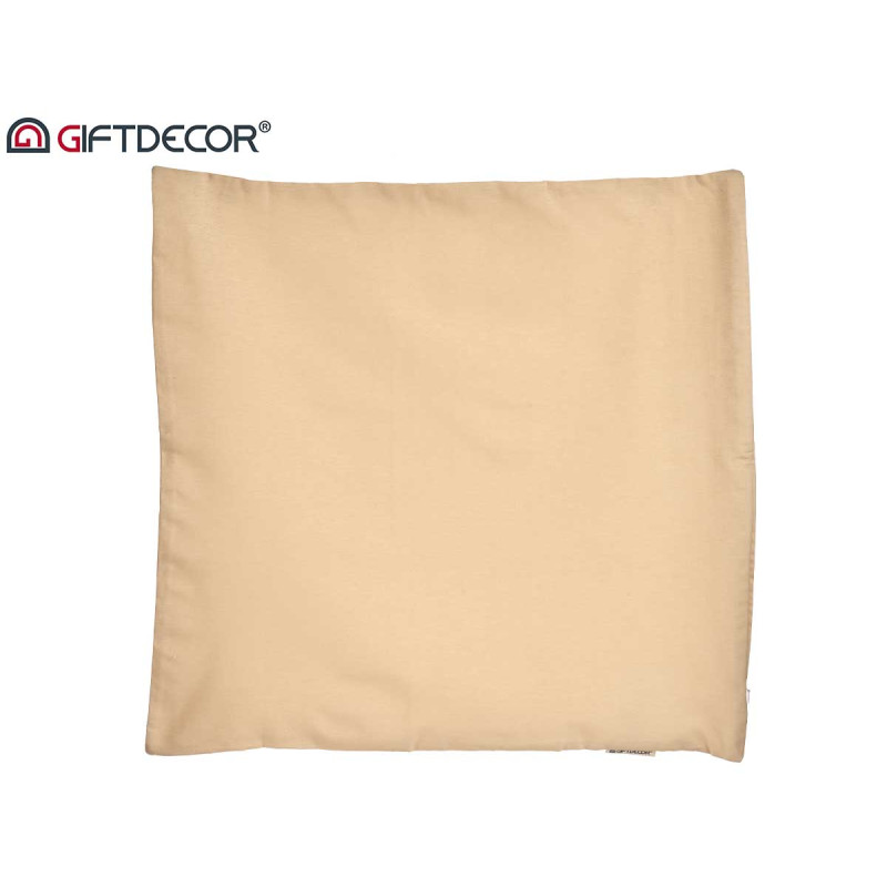 HOUSSE OREILLER FERMETURE ECLAIR 60X60 ECRU 