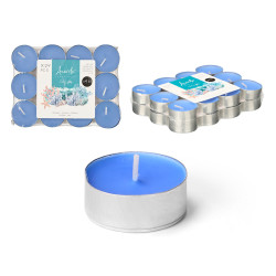 SET 24 TEA LIGHT 4 H OCEANO