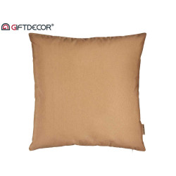 CAPA ALMOFADA COM FECHO 60X60CM BEGE 