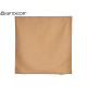 60X60CM PILLOW CASE WITH ZIP BEIGE 