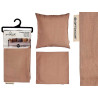 FEDERA CUSCINO CERNIERA 60X60CM MARRONE