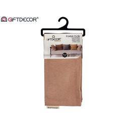 FEDERA CUSCINO CERNIERA 60X60CM MARRONE