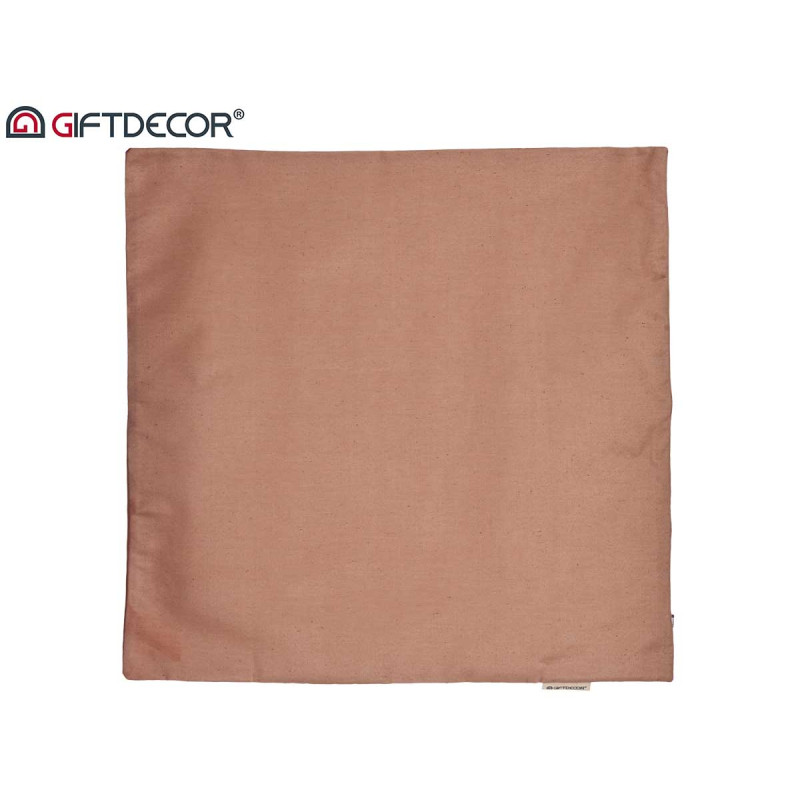 CAPA ALMOFADA COM FECHO 60X60CM CASTANHA