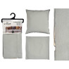 60X60CM PILLOW CASE WITH ZIP LIGHT GREY  