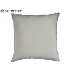 60X60CM PILLOW CASE WITH ZIP LIGHT GREY  