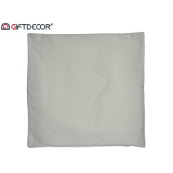 CAPA ALMOFADA COM FECHO 60X60CM CINZENTA CLARA 