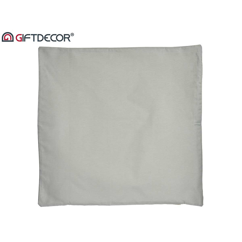CAPA ALMOFADA COM FECHO 60X60CM CINZENTA CLARA 