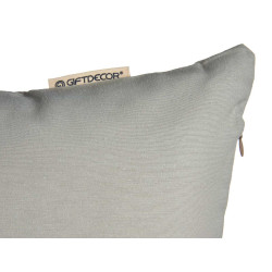 60X60CM PILLOW CASE WITH ZIP LIGHT GREY  