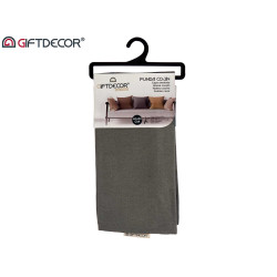 60X60CM PILLOW CASE WITH ZIP ANTHRACITE 