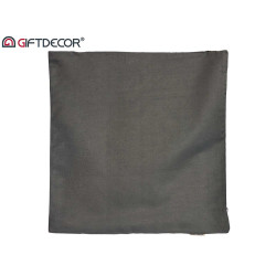 HOUSSE OREILLER FERMETURE ECLAIR 60X60 ANTHRACITE 