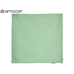 60X60CM PILLOW CASE WITH ZIP GREEN 